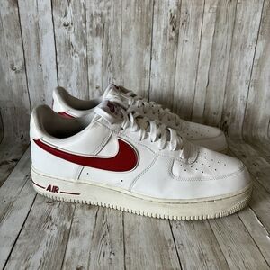 Nike Air Force 1 Low '07 3 Gym Red 2018 Sneakers Low top Men's Size 13